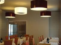 Sala da pranzo di Albergo Tuenno, sulle Dolomiti della Val di Non